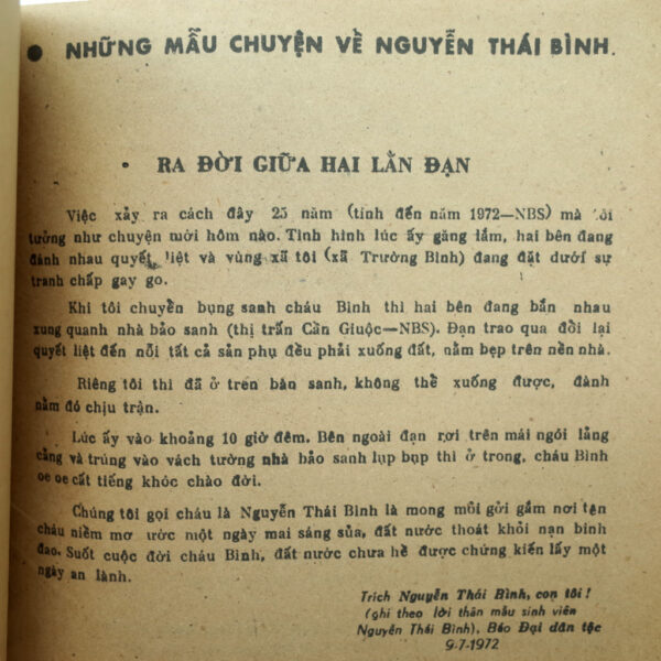 SƯU TẬP VỀ NGUYỄN THÁI BÌNH - Hình ảnh 8